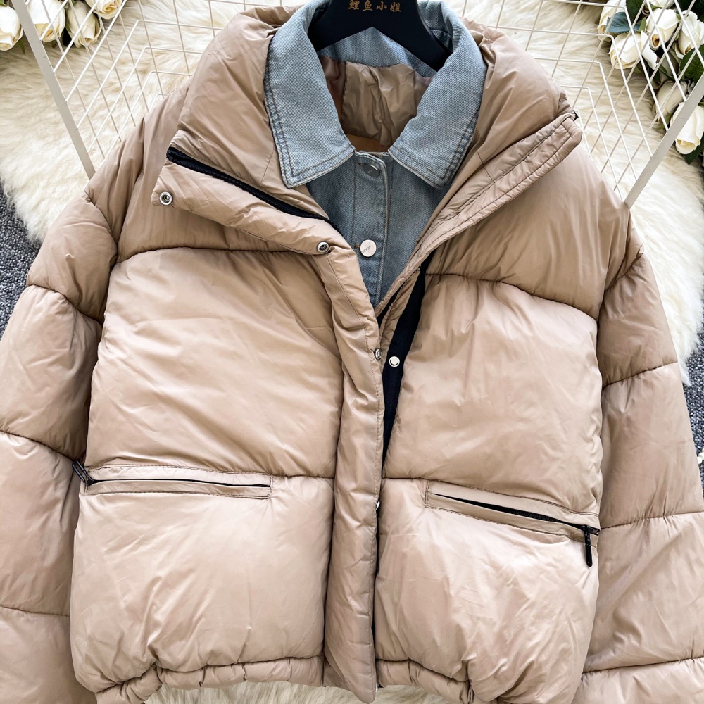 Thick winter coat Pseudo-two thermal bread clothing for women