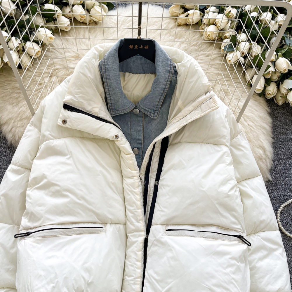 Thick winter coat Pseudo-two thermal bread clothing for women