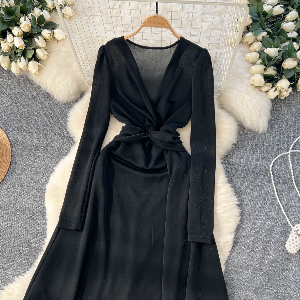 Slim elegant formal dress glitter dress for women