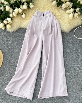 Straight pants all-match loose casual pants for women