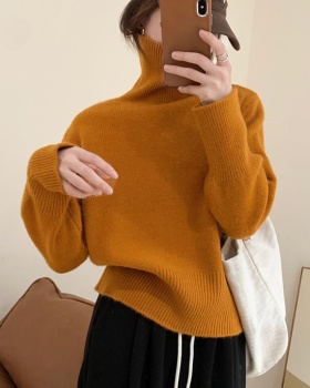 Knitted thick sweater light board slim tops for women