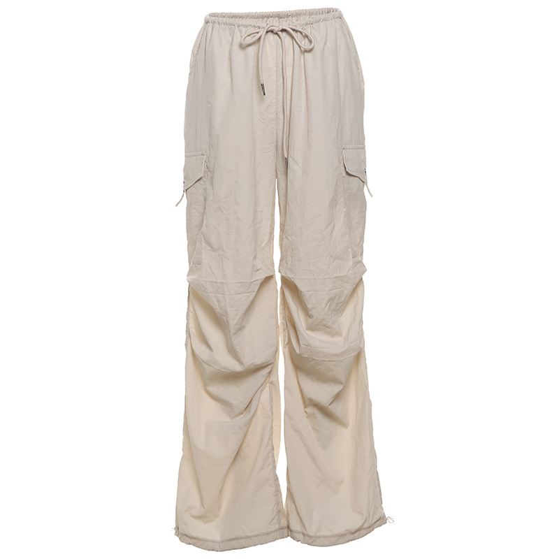 Bandage long pants personality casual pants