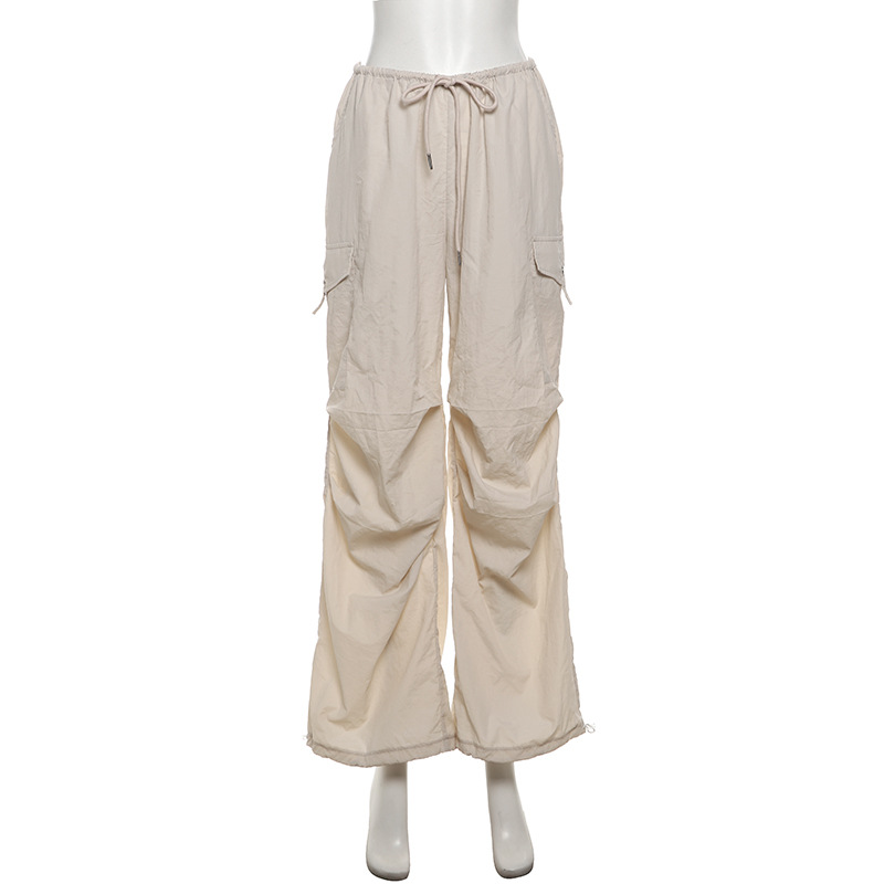 Bandage long pants personality casual pants