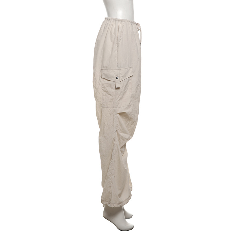 Bandage long pants personality casual pants