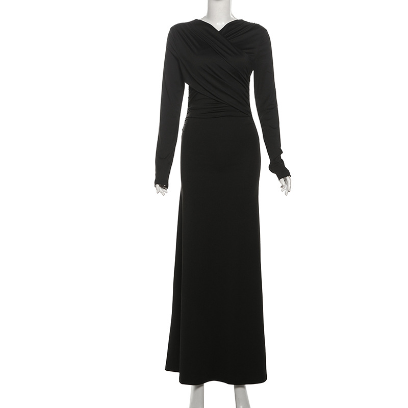 Temperament autumn and winter long dress sexy dress for women