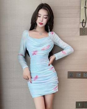 Sexy long sleeve autumn and winter dress for women