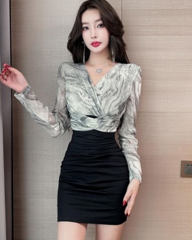 Package hip nightclub autumn and winter dress for women