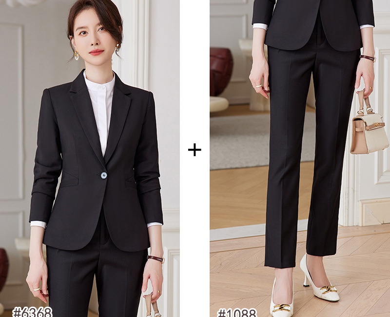 Overalls casual pants business suit 2pcs set for women