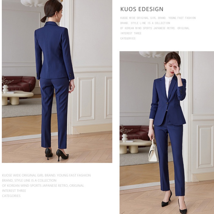 Overalls casual pants business suit 2pcs set for women