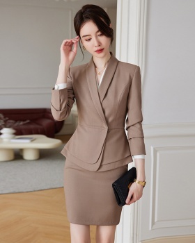 Overalls business suit profession skirt 2pcs set