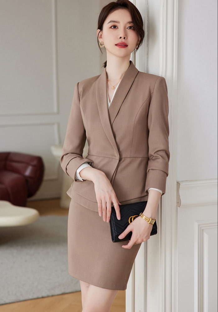 Overalls business suit profession skirt 2pcs set