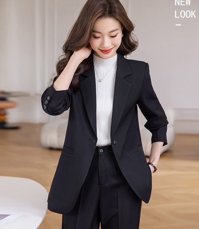 Fashion coat commuting business suit 2pcs set for women