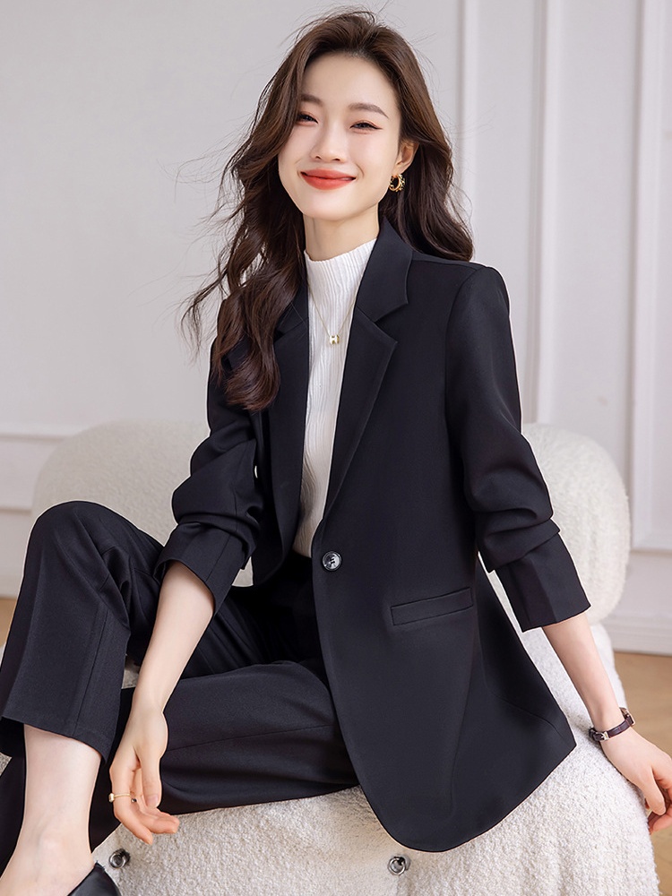 Fashion coat commuting business suit 2pcs set for women