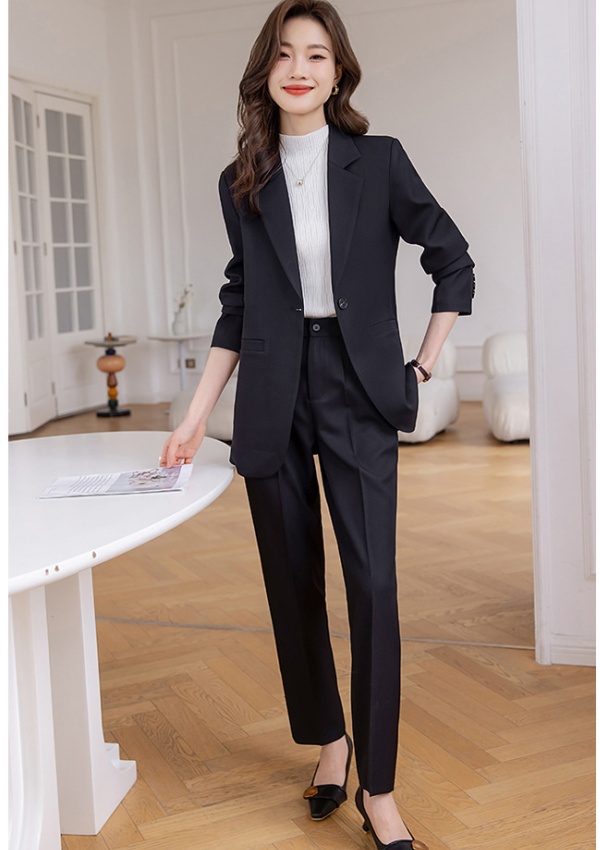 Fashion coat commuting business suit 2pcs set for women