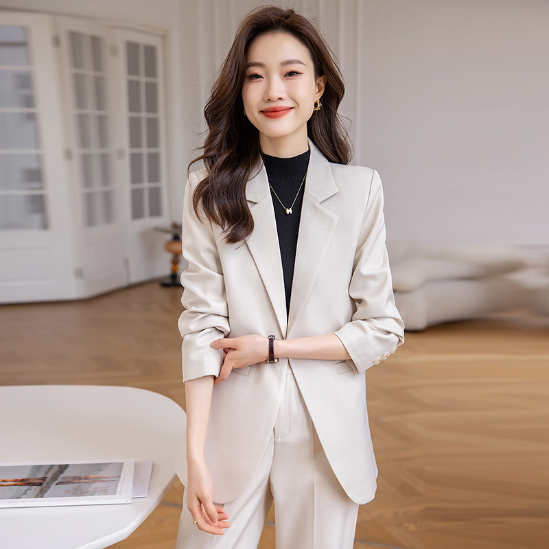 Fashion coat commuting business suit 2pcs set for women