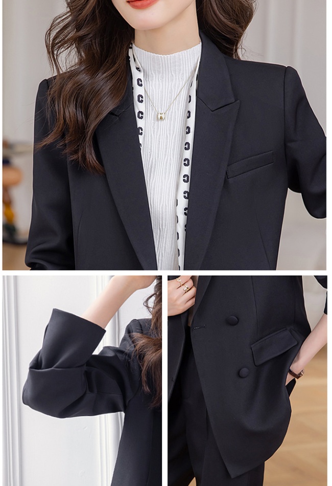 Autumn coat Casual business suit 2pcs set for women