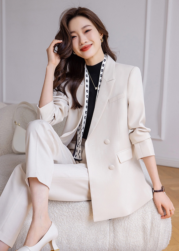 Autumn coat Casual business suit 2pcs set for women