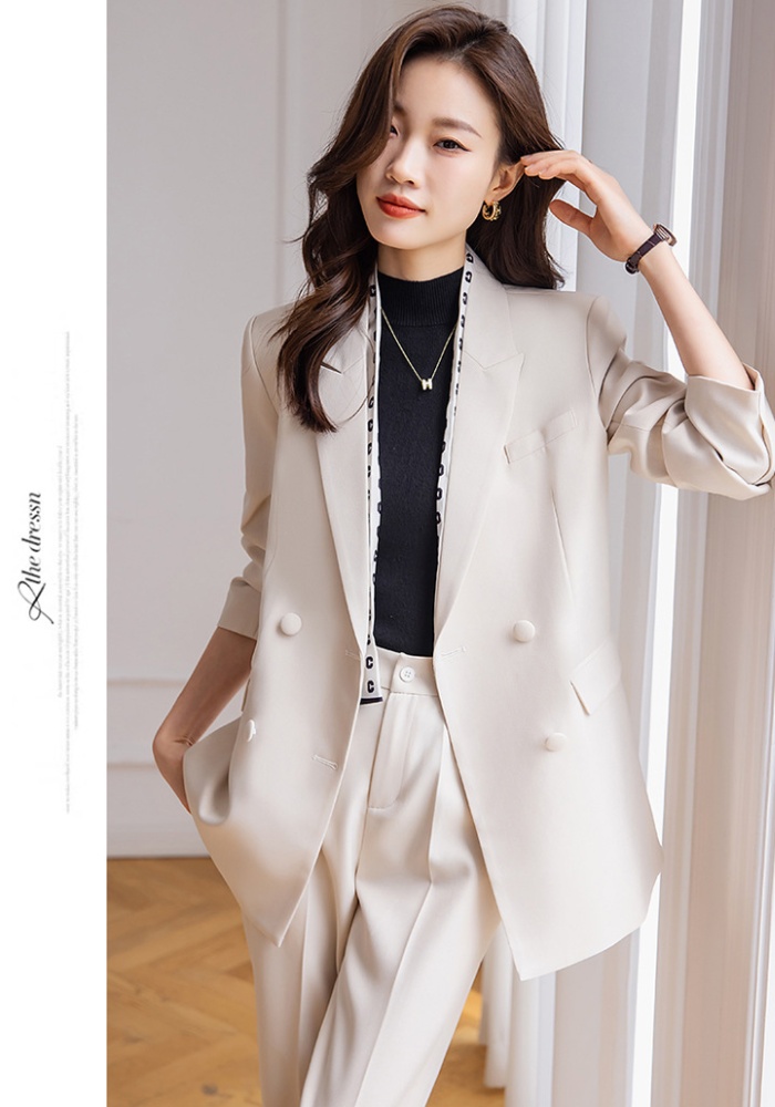 Autumn coat Casual business suit 2pcs set for women