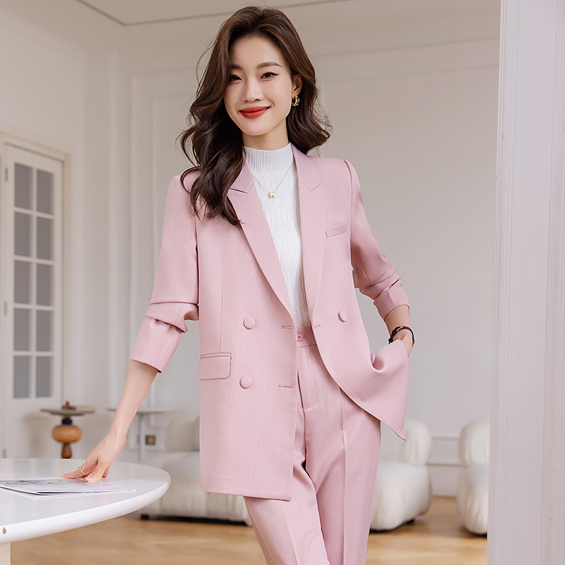 Autumn coat Casual business suit 2pcs set for women