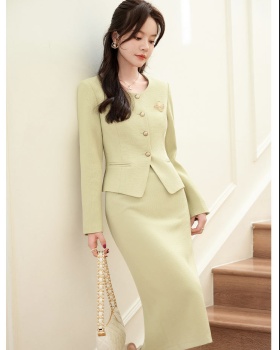 Chanelstyle business suit host skirt 2pcs set for women