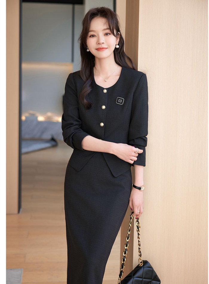 Chanelstyle business suit host skirt 2pcs set for women