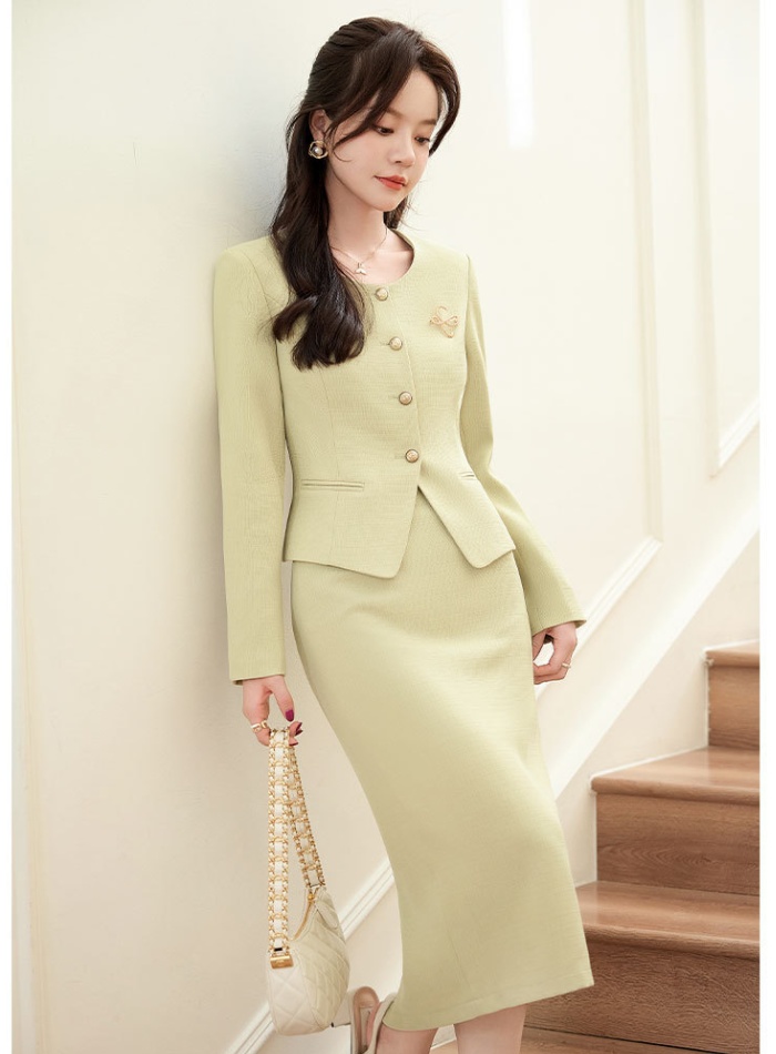 Chanelstyle business suit host skirt 2pcs set for women