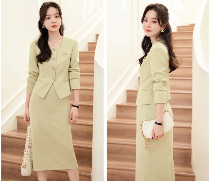 Chanelstyle business suit host skirt 2pcs set for women