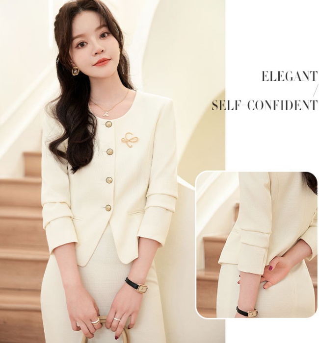 Chanelstyle business suit host skirt 2pcs set for women