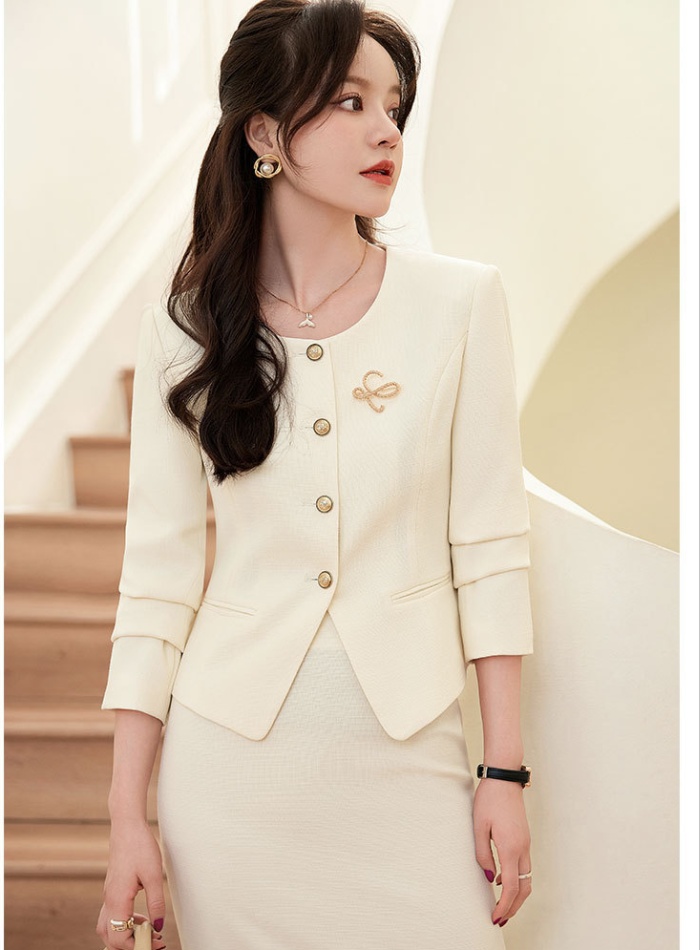 Chanelstyle business suit host skirt 2pcs set for women