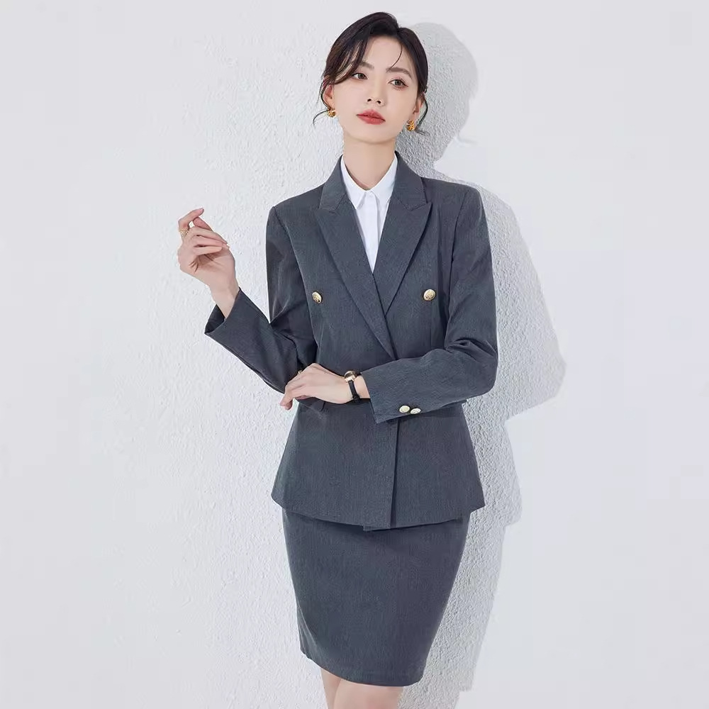 Spring and autumn coat business suit 2pcs set for women