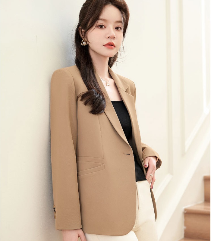 Casual fashionable spring coat temperament black tops