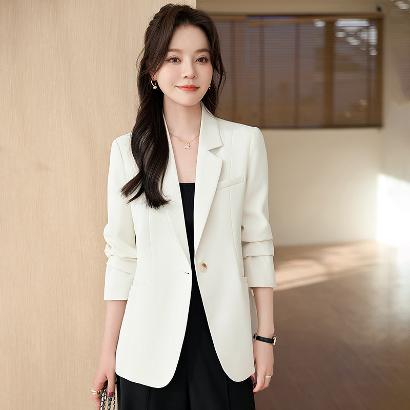 Casual fashionable spring coat temperament black tops