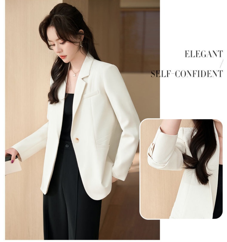 Casual fashionable spring coat temperament black tops