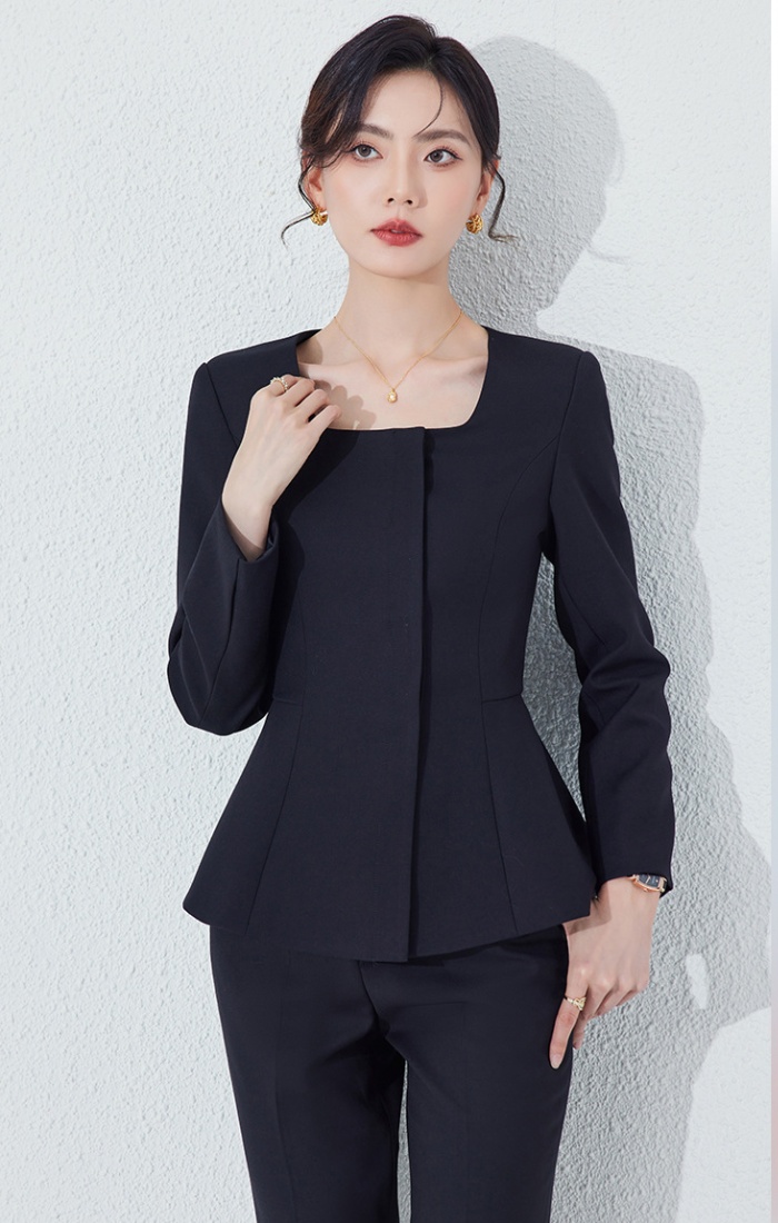 Spring and autumn casual pants business suit 2pcs set