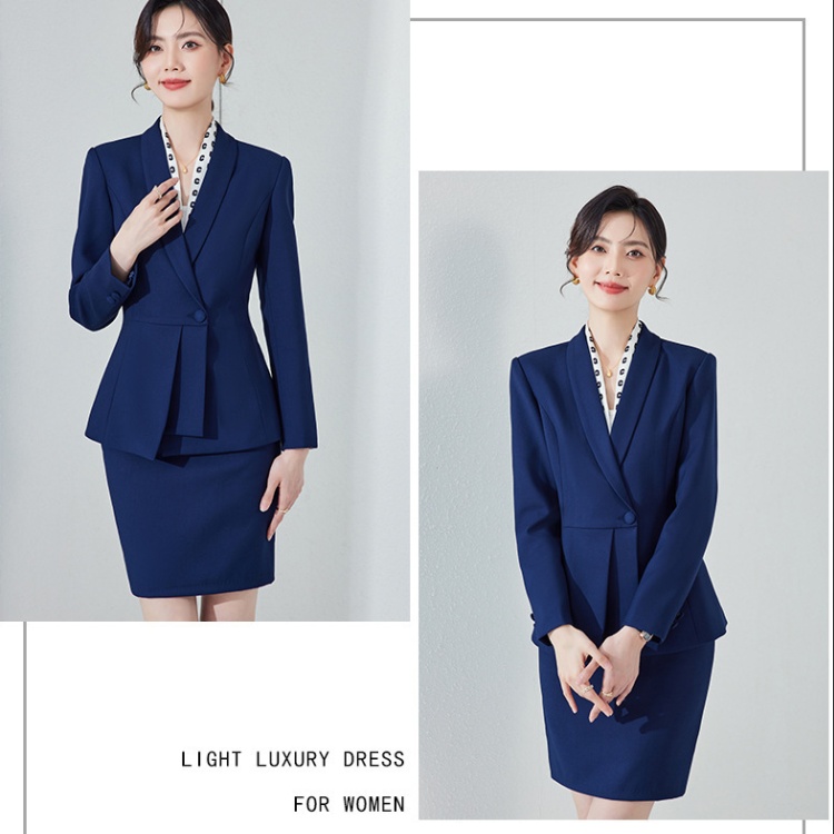 Profession coat short skirt 2pcs set for women