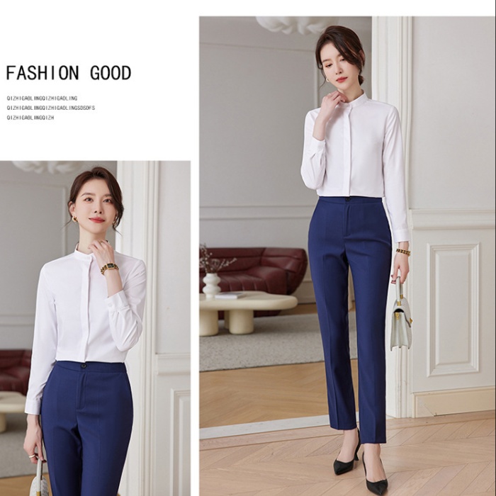 Spring and autumn suit pants temperament shirt 2pcs set