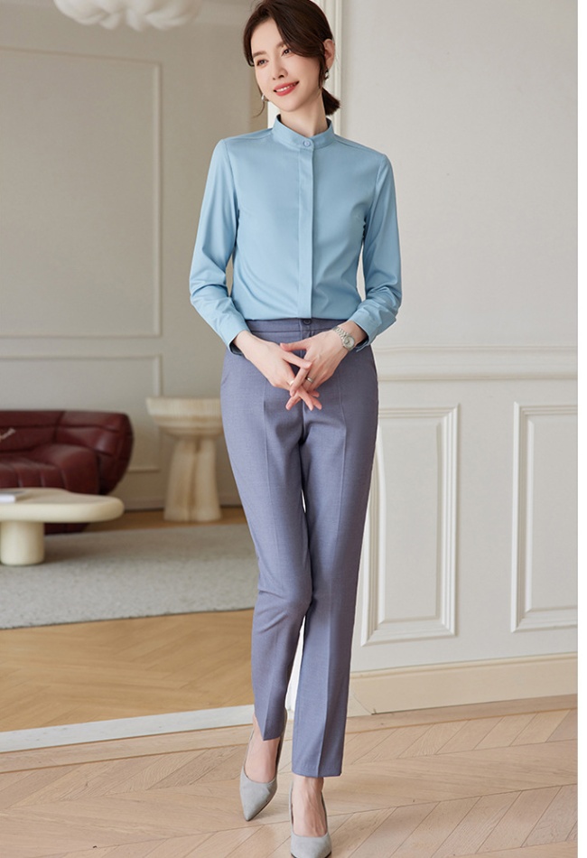 Spring and autumn suit pants temperament shirt 2pcs set