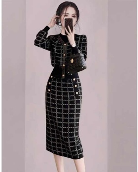 Fashion sweater temperament skirt 2pcs set for women