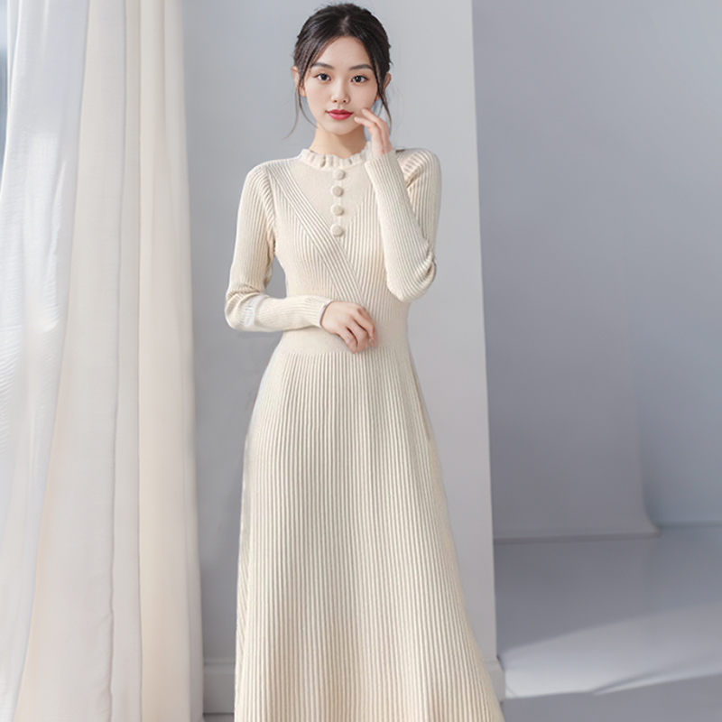 Slim dress autumn and winter long dress for women