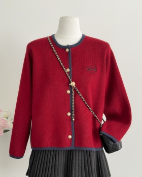 Spring and autumn cardigan small fellow tops for women