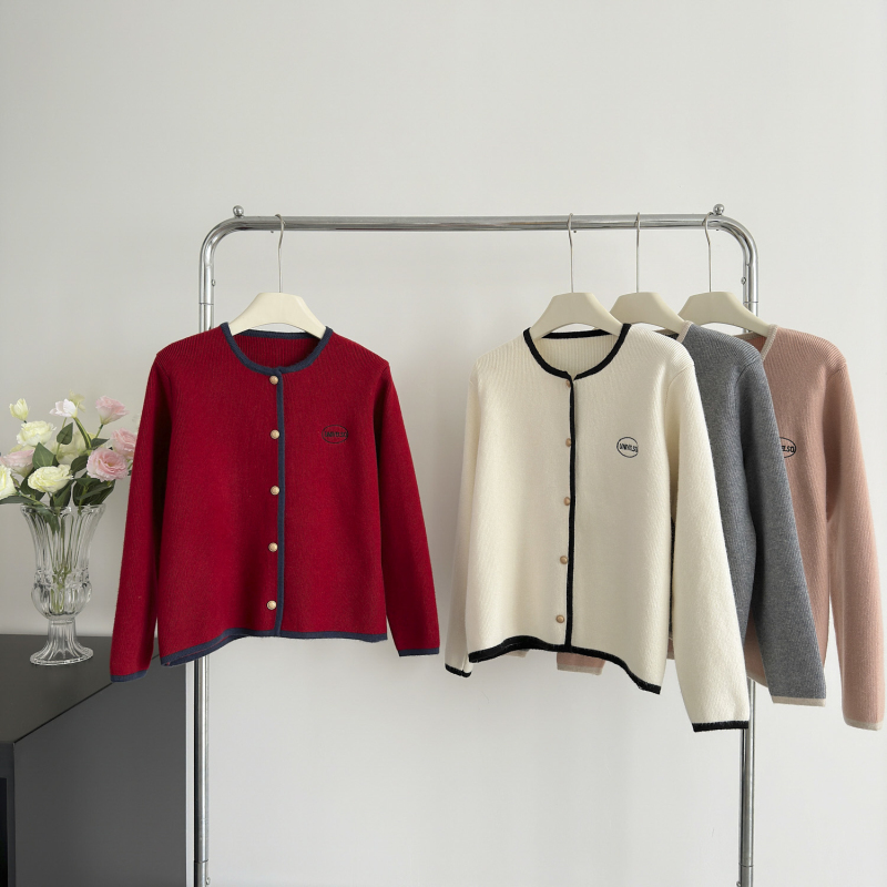 Spring and autumn cardigan small fellow tops for women