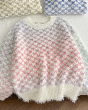 Tender crochet sweater stereoscopic tops for women