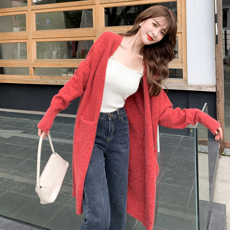 Long thin coat spring and autumn cardigan for women