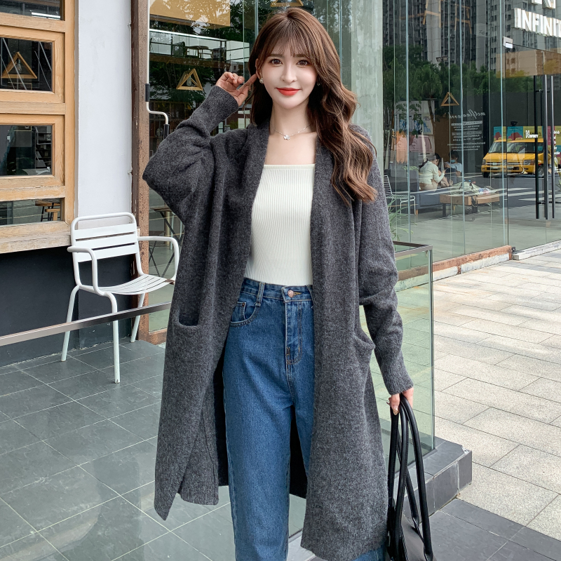 Long thin coat spring and autumn cardigan for women