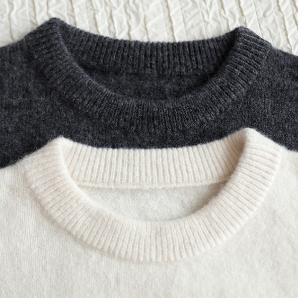 Pullover autumn stereoscopic knitted round neck thick sweater