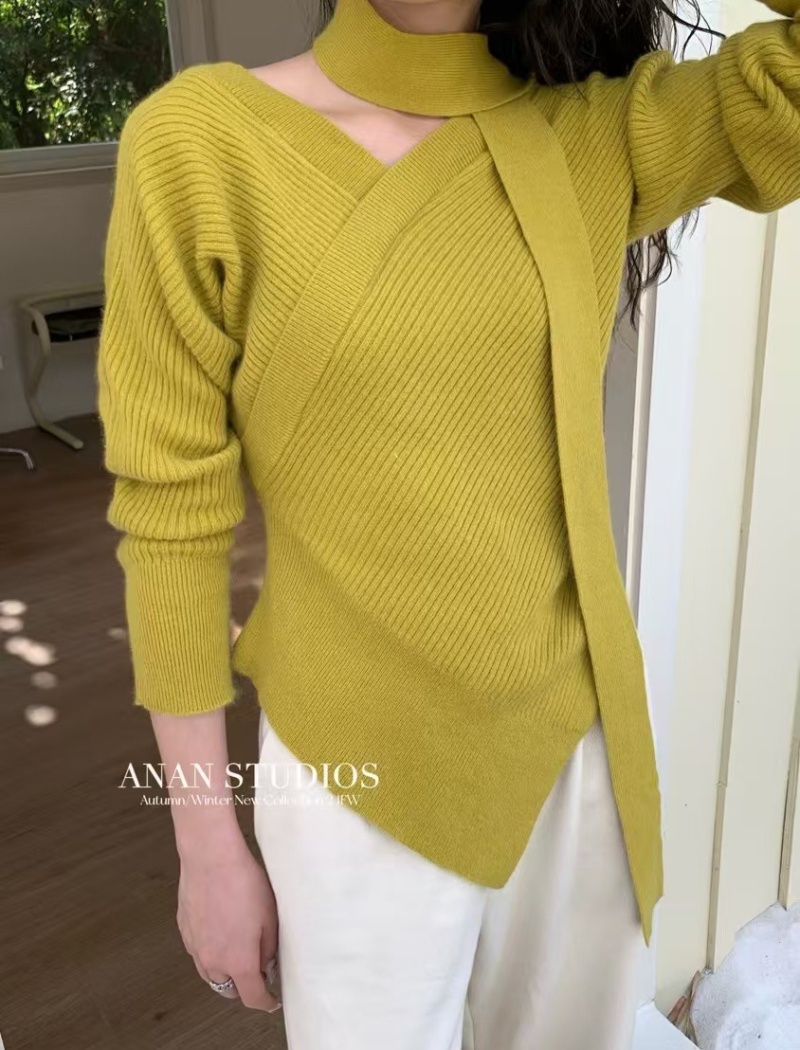 Slim niche autumn and winter Korean style tops for women