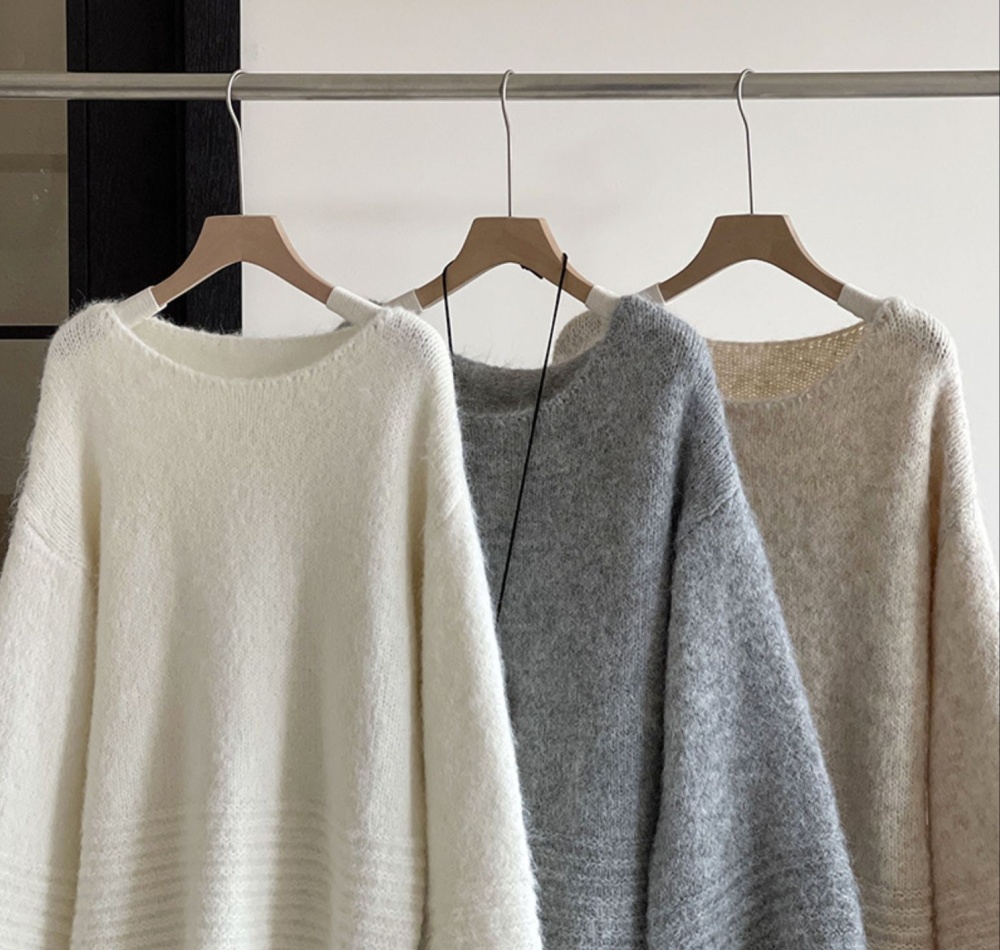 Lantern sleeve sweater unique tops for women