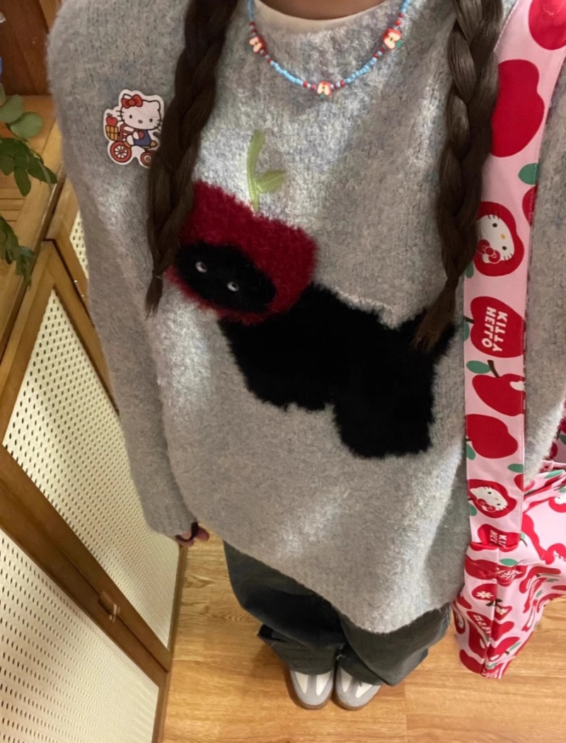 Lovely sweet christmas thick sweater for women