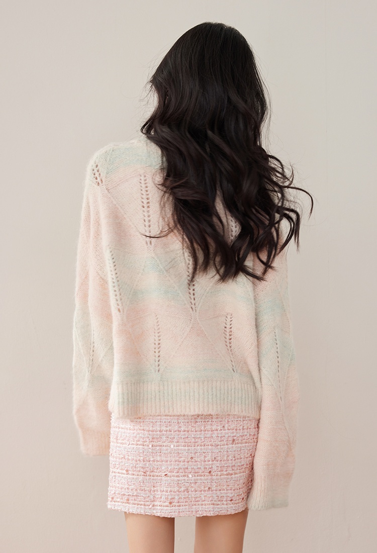 Autumn and winter pullover sequins lazy sweater for women