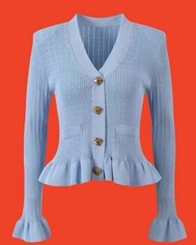 Knitted refinement tops temperament cardigan